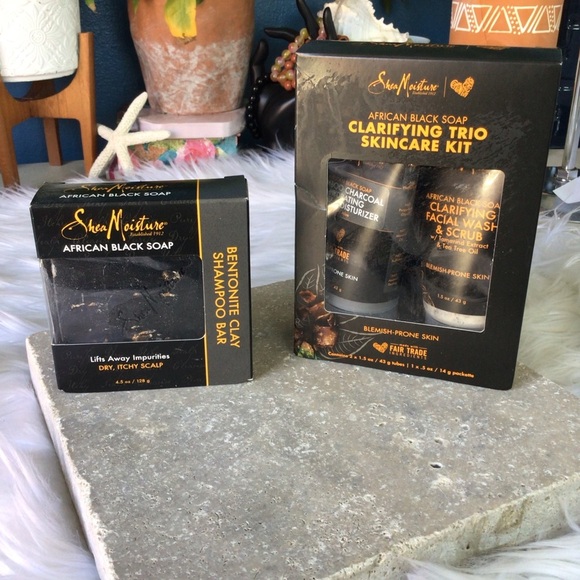 African Black Soap Clarifying Trio & Bar Soap - Picture 1 of 4